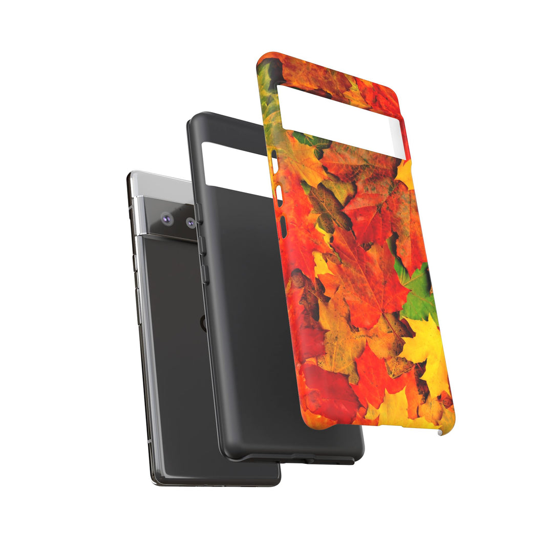 Fall Leaves Impact Resistant, Cute Phone Cases for Samsung S24, S23, S22, S21, IPhone 15 pro Iphone 14 pro Iphone 13 IPhone 12 Iphone 11 - Studio40ParkLane