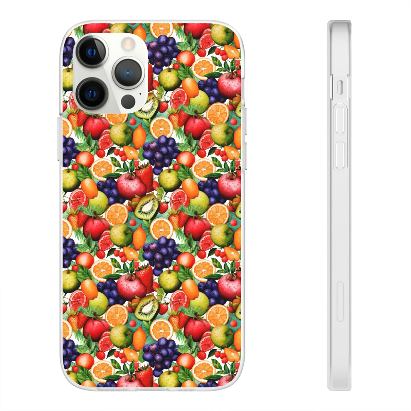 Cute Flexi Phone Cases, Summer Fruit Mix, Compatible with Samsung Galaxy S23, Samsung S22, Samsung S21, Samsung S20, Galaxy S20 Ultra