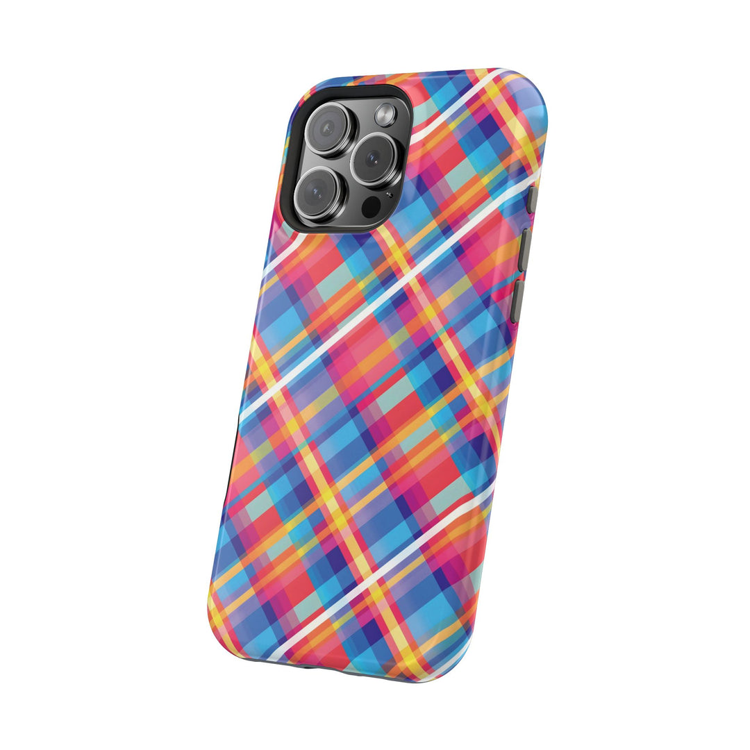 Checkered Plaid Magsafe Gift for Her Cute Phone Case for Iphone, | iPhone 16 | iPhone 15 Pro Max, Iphone 14 Pro Max, 13 12 11 10 9 8 7 - Studio40ParkLane