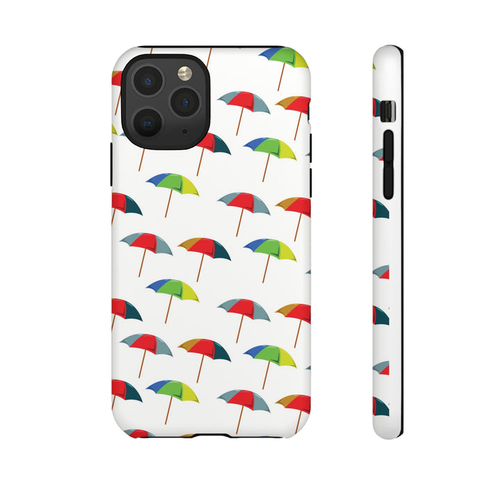 Cute IPhone Case | Colorful Beach Parasols, iPhone 15 Case | iPhone 15 Pro Case, Iphone 14 Case, Iphone 14 Pro Max Case, Protective Iphone Case - Studio40ParkLane