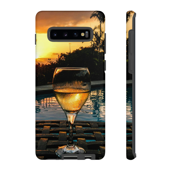 Samsung Galaxy Phone Case | Galaxy S23, S22, S21, S20 | Luxury Case Double Layered | Impact Resistant | Fashionable - Wine Glass 1 - Studio40ParkLane