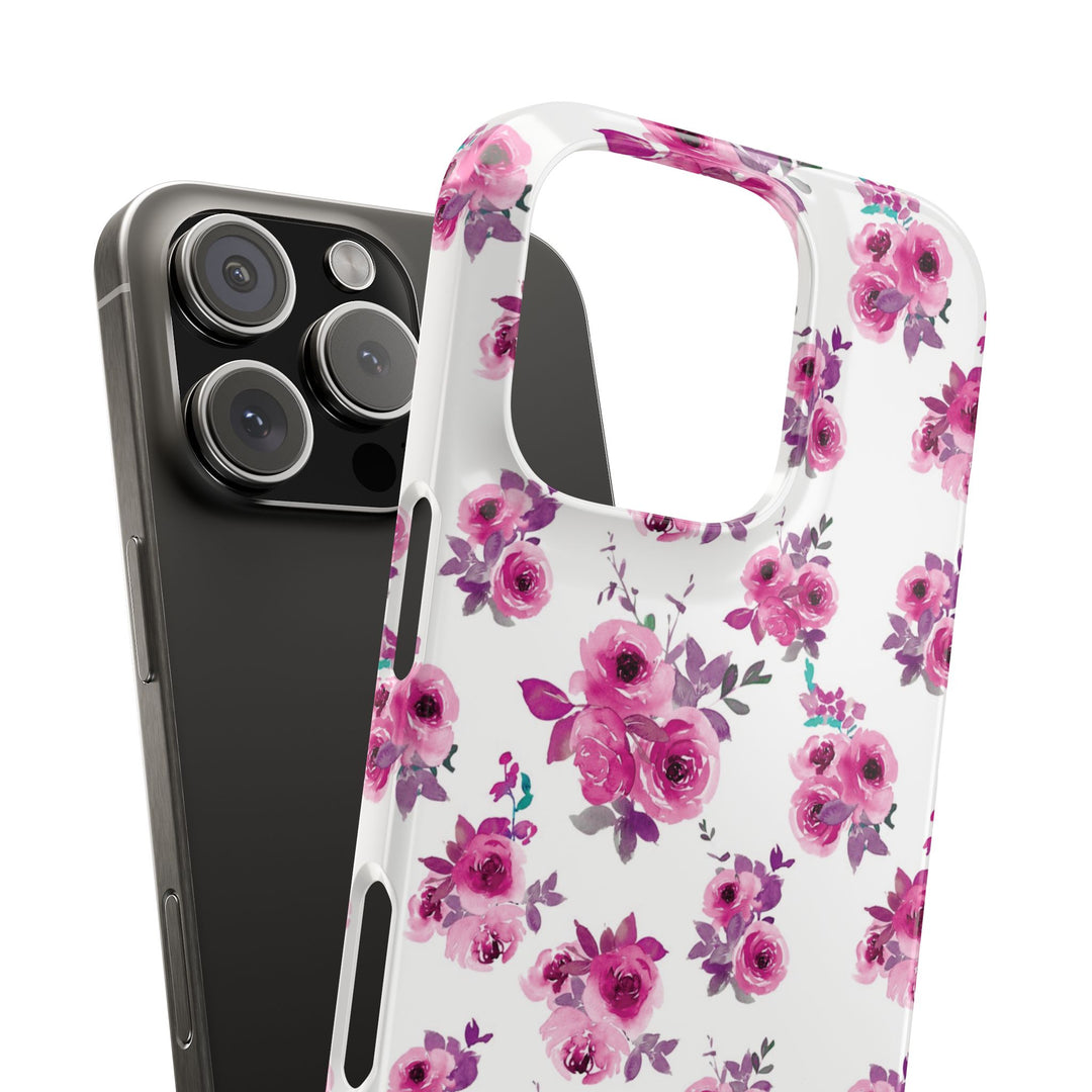 Sleek Snap Flowers Gift for Her Cute Phone Case for iPhone 16 15 14 13 12 11 X Xs Max Xr Pro Plus Samsung Galaxy S24 S23 S22 S21 S20 Ultra