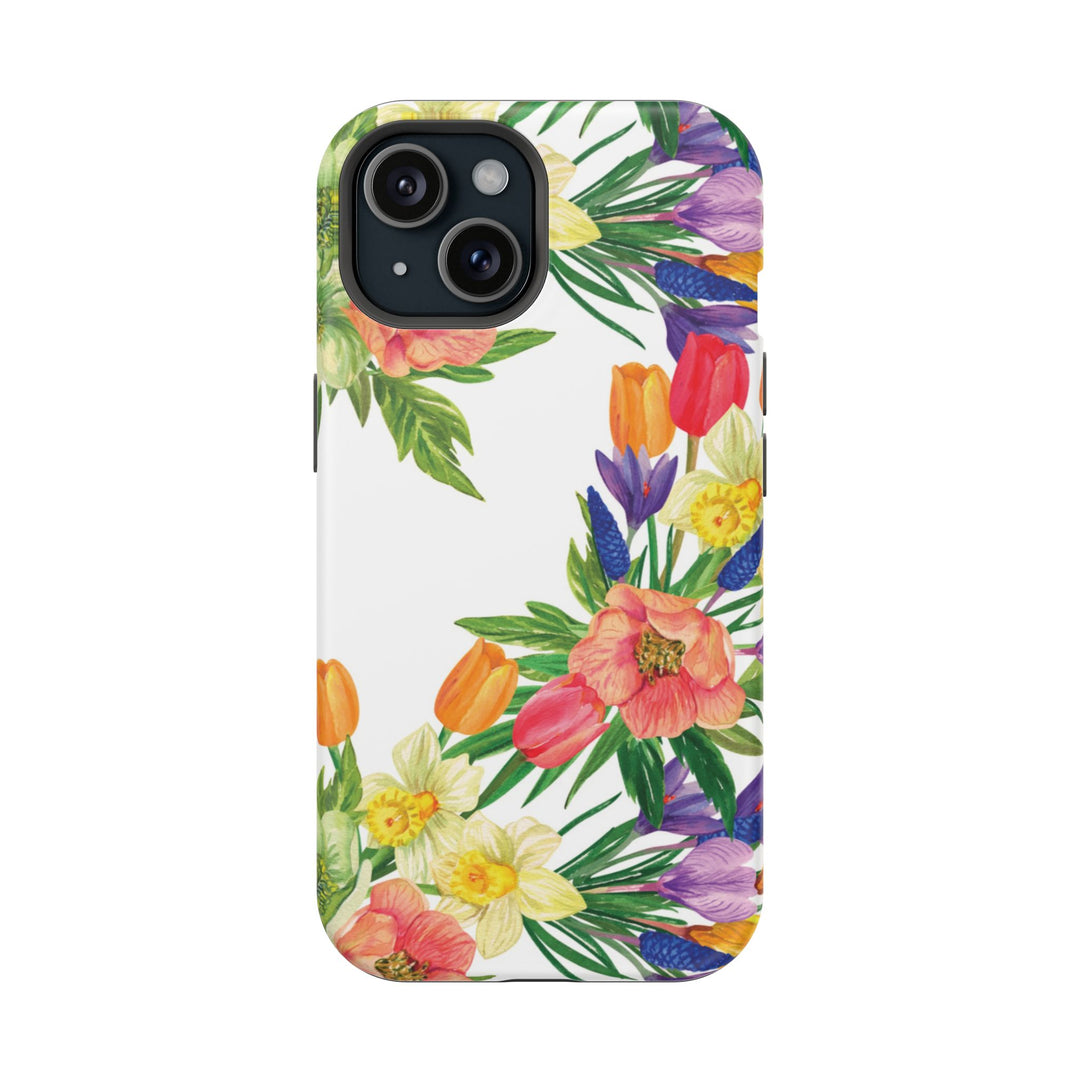 Spring Flowers Magsafe Cute Phone Case for Iphone Gift for Her, iPhone 16 Case iPhone 15 Pro Max Case, Iphone 14, Iphone 14 Pro Max, 13, 12 - Studio40ParkLane