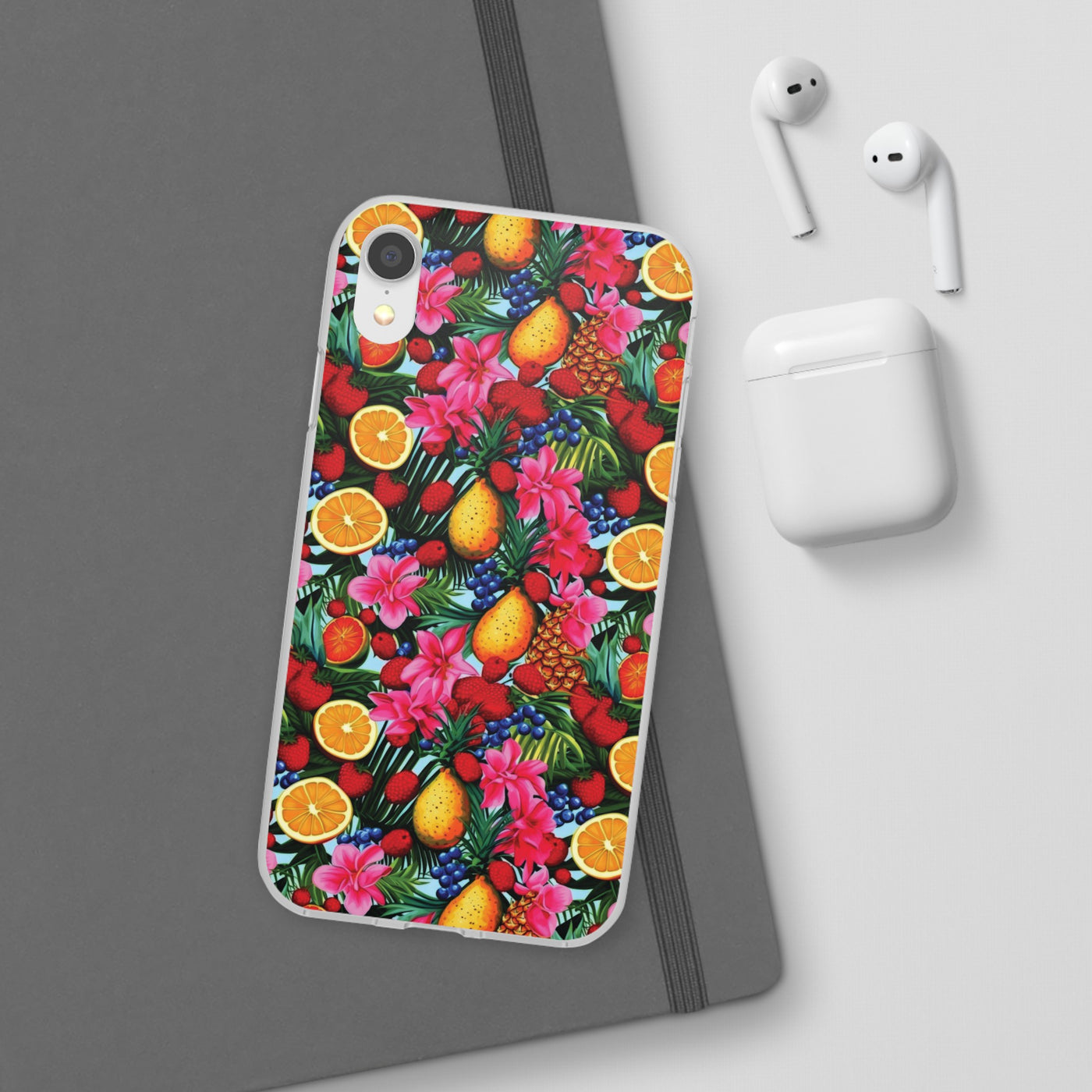 Cute Flexi Phone Cases, For Iphones and Samsung Galaxy Phones, Summer Mixed Fruit, Galaxy S23 Phone Case, Samsung S22 Case, Samsung S21, Iphone 15, Iphone 14, Iphone 13