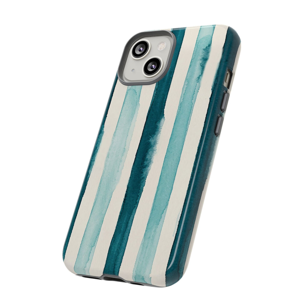 Tough Cute Green Stripes Phone Case, for IPhone 17 Pro Max | Iphone 17 Air, Iphone 16, IPhone 15, 14 13 12, Samsung Galaxy S26, S25, S24, S23