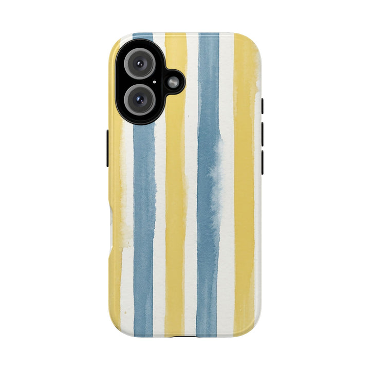 Tough Cute Yellow Stripes Phone Case, for IPhone 17 Pro Max | Iphone 17 Air, Iphone 16, IPhone 15, 14 13 12, Samsung Galaxy S26, S25, S24, S23 - Studio40ParkLane