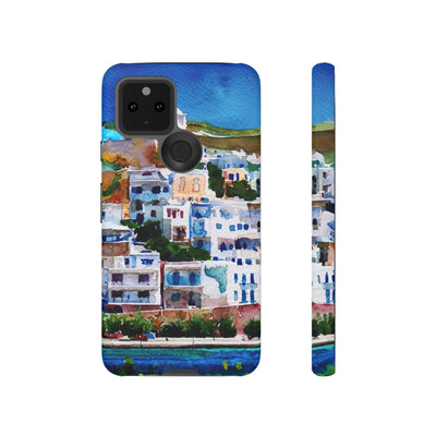 Impact Resistant, Greece House, Cute Phone Cases for Samsung S24, S23, S22, S21, IPhone 15 pro Iphone 14 pro Iphone 13 IPhone 12 Iphone 11