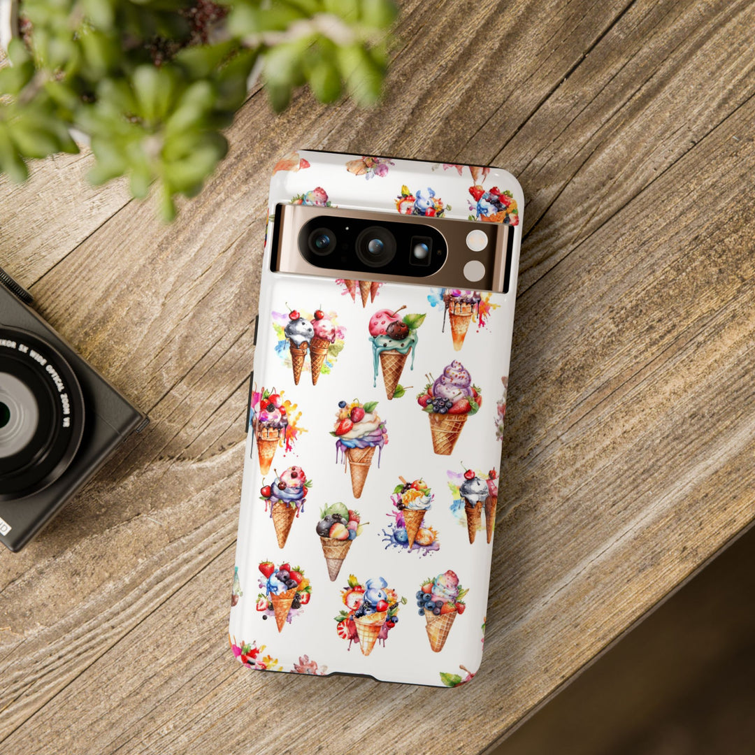Impact Resistant, Summer Icecream, Cute Phone Cases for Samsung S24, S23, S22, S21, IPhone 15 pro, Iphone 14 pro, Iphone 13 IPhone 12, Iphone 11 - Studio40ParkLane