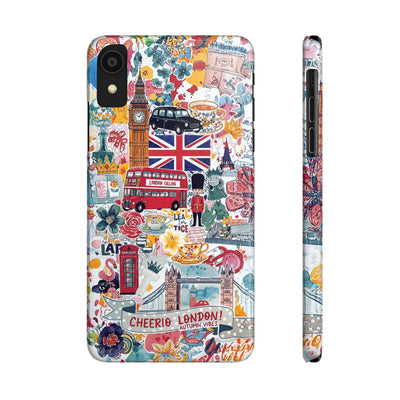 Slim London England Coquette Collage Cute Phone Case for Iphone 17 - | iPhone 16 Pro Max Case | iPhone 15 Case Iphone 14 13 12 11 10 9 8 7 - Studio40ParkLane