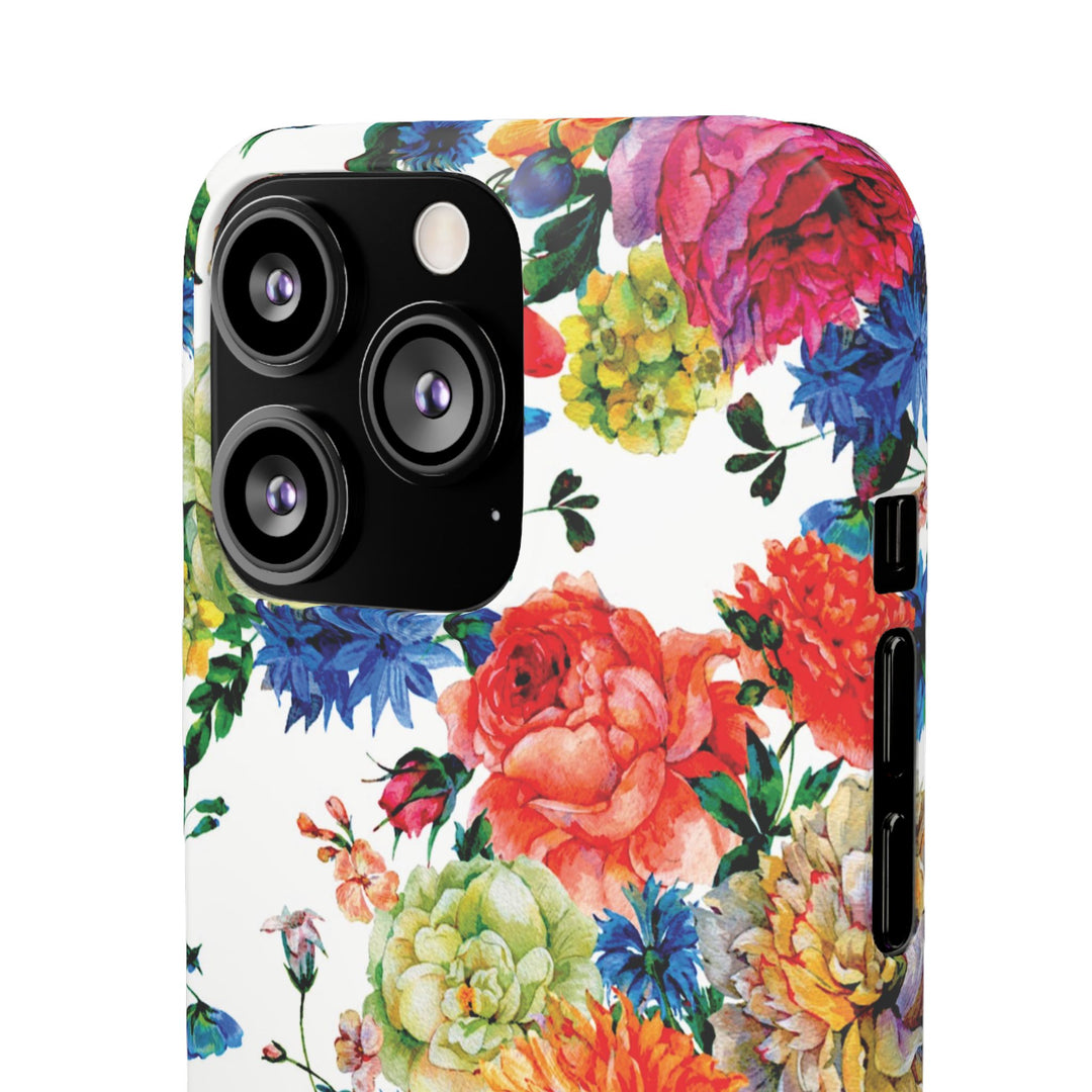 Sleek Snap Colorful Flowers Cute Phone Case for iPhone 16 15 14 13 12 11 X Xs Max Xr Pro Plus Samsung Galaxy S24 S23 S22 S21 S20 Note Ultra