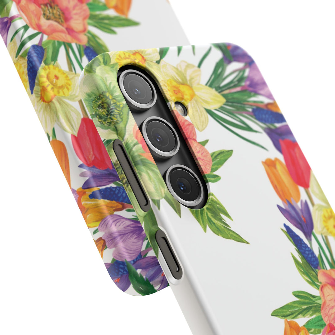 Sleek Snap Spring Summer Flowers Cute Phone Case for iPhone 16 15 14 13 12 11 X Xs Max Xr Pro Plus Samsung Galaxy S24 S23 S22 S21 S20 Ultra