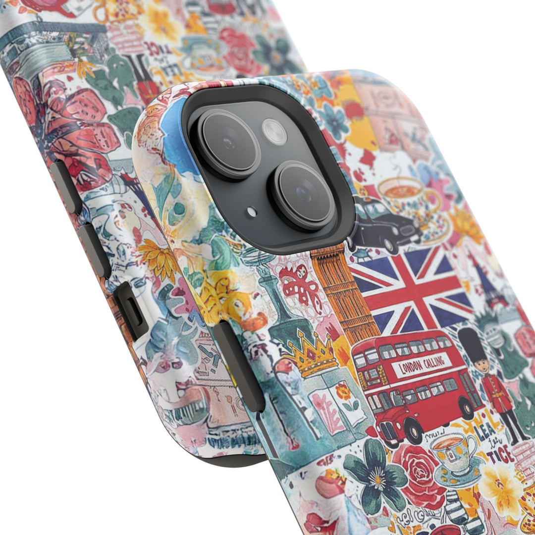 London England Coquette Collage Tough Magsafe Cute Phone Cases for Iphone | iPhone 17 Pro Max Case, Iphone 16, Iphone 15 14 13 12 11 10 9 - Studio40ParkLane