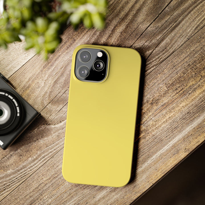 Slim Light Yellow Gift for Her Aesthetic Cute Phone Case for Iphone 16 - | iPhone 15 Pro Max Case | iPhone 14 Case 13 12 11 10 9 8 7 - Studio40ParkLane