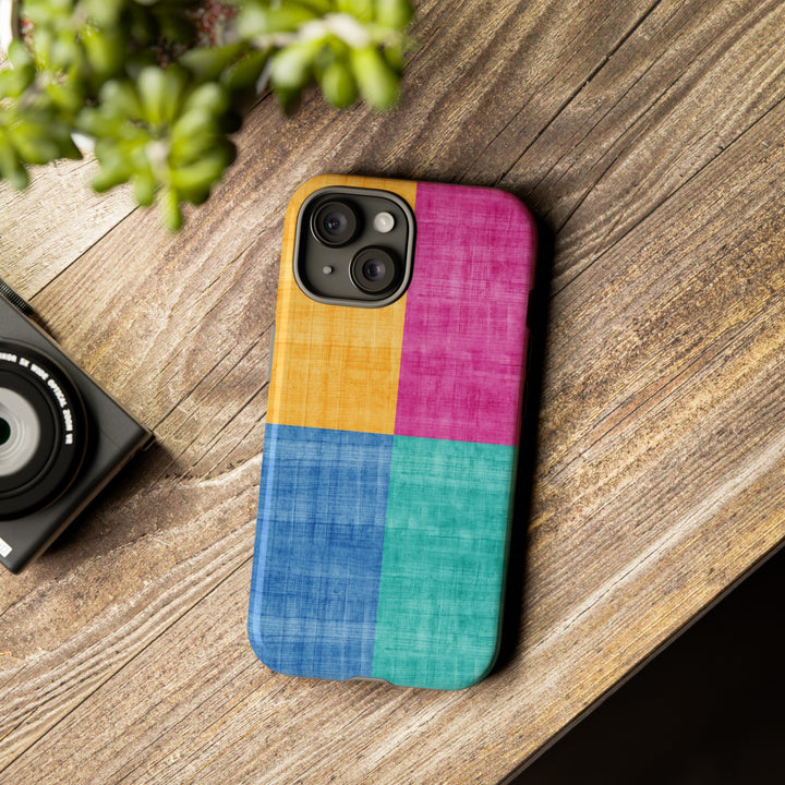 Impact Resistant, Colored Shapes, Cute Phone Cases for Samsung S24, S23, S22, S21, IPhone 15 pro Iphone 14 pro Iphone 13 IPhone 12 Iphone 11 - Studio40ParkLane