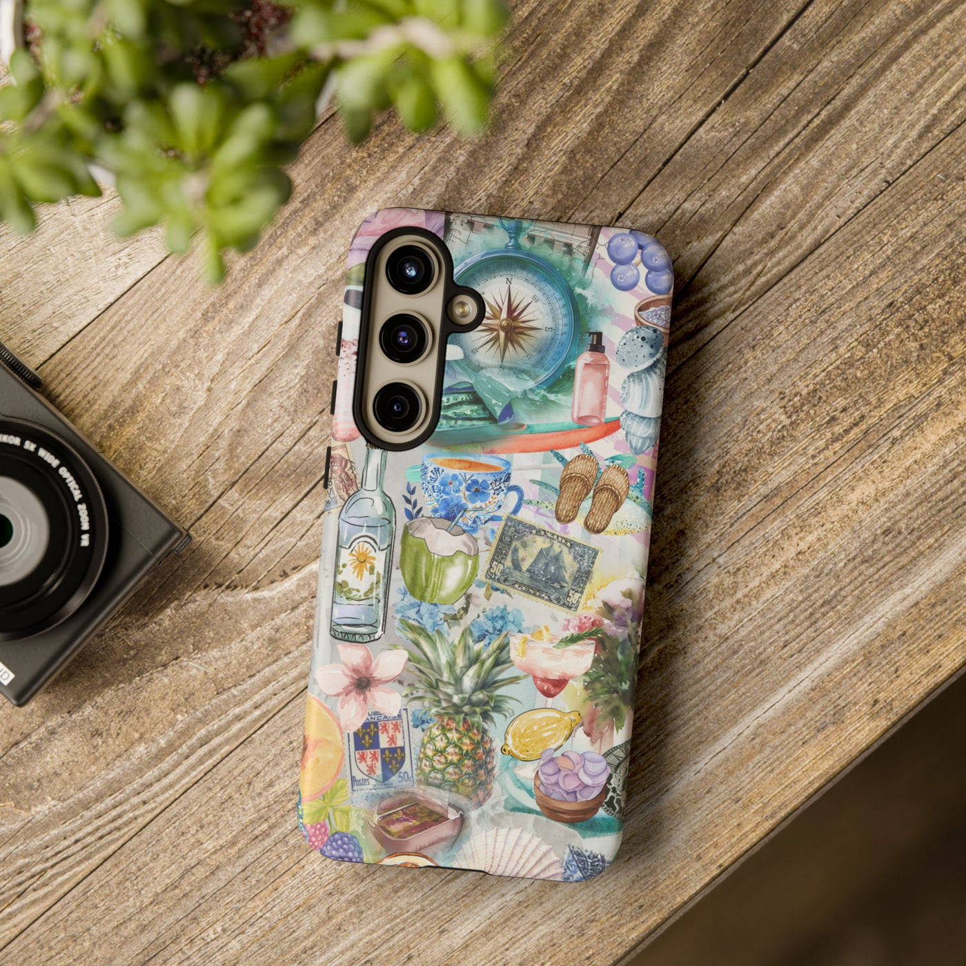 Impact Resistant, Travel Coquette Collage, Cute Phone Cases for Samsung S24, S23, S22, S21, IPhone 15 pro Iphone 14 pro Iphone 13 IPhone 12 Iphone 11