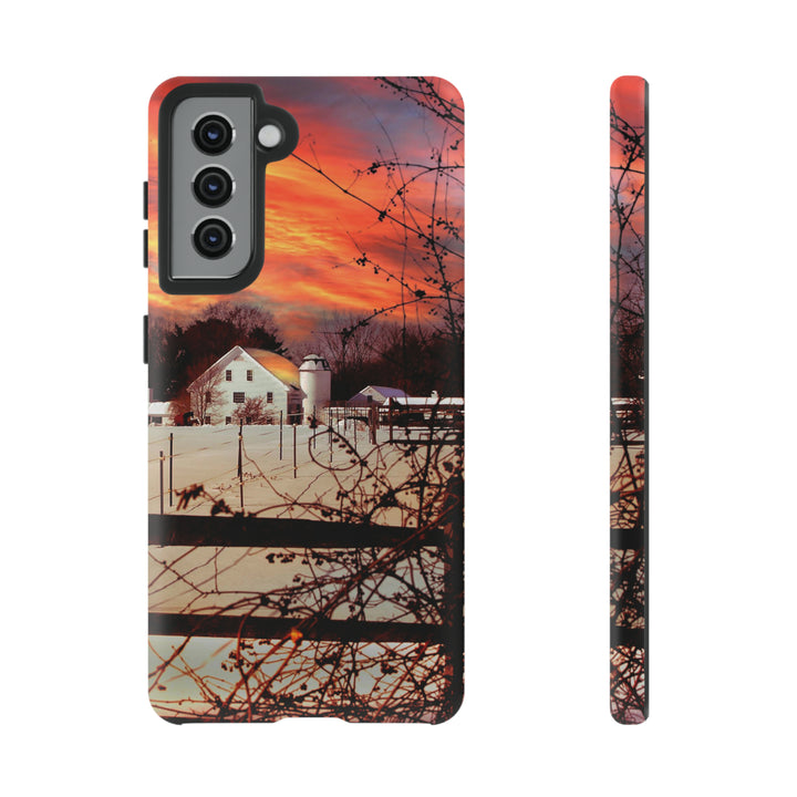 Cute Samsung Phone Case | Aesthetic Samsung Phone Case | Galaxy S23, S22, S21, S20 | Winter Sunset, Protective Phone Case - Studio40ParkLane