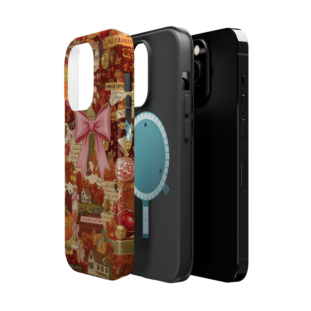 New England Fall Coquette Collage Tough Magsafe Cute Phone Cases for Iphone | iPhone 15 Pro Max Case, Iphone 14, Iphone 14 13 12 11 10 9 8 7 - Studio40ParkLane