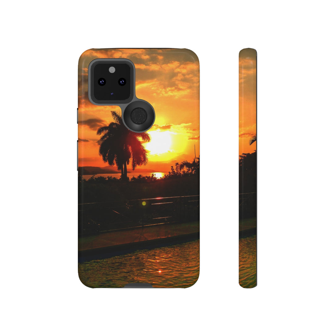 Cute Samsung Case | Cool Iphone Case | Summer Jamaica Pool Sunset, Samsung S24, S23, S22, S21, IPhone 15 Case | Iphone 14 Case, Iphone 13 Case - Studio40ParkLane