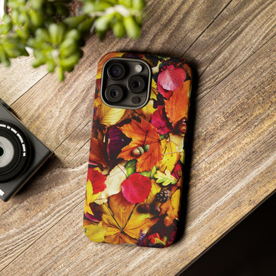 Aesthetic Tough Fall Leaves Foliage Premium Phone Case - For iPhone 17 Pro Max iPhone 16 Pro iPhone 15 Iphone 14 Plus 13 Pro 12 11 10 XR - Studio40ParkLane