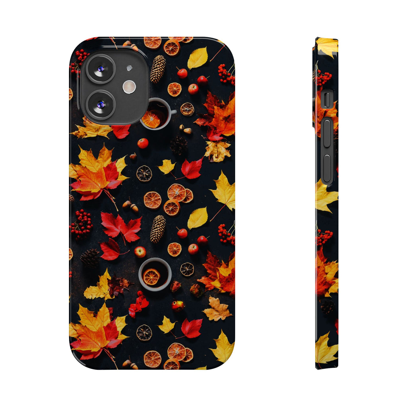 Slim Cute Fall Leaves Collage Phone Cases for Iphone | iPhone 15 Case | iPhone 15 Pro Max Case, Iphone 14, Iphone 14 Pro Max, Iphone 13, Iphone 16