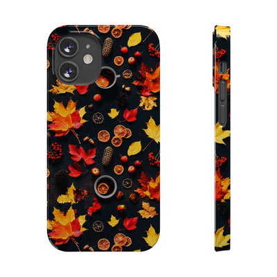 Slim Cute Fall Leaves Collage Phone Cases for Iphone | iPhone 15 Case | iPhone 15 Pro Max Case, Iphone 14, Iphone 14 Pro Max, Iphone 13, Iphone 16