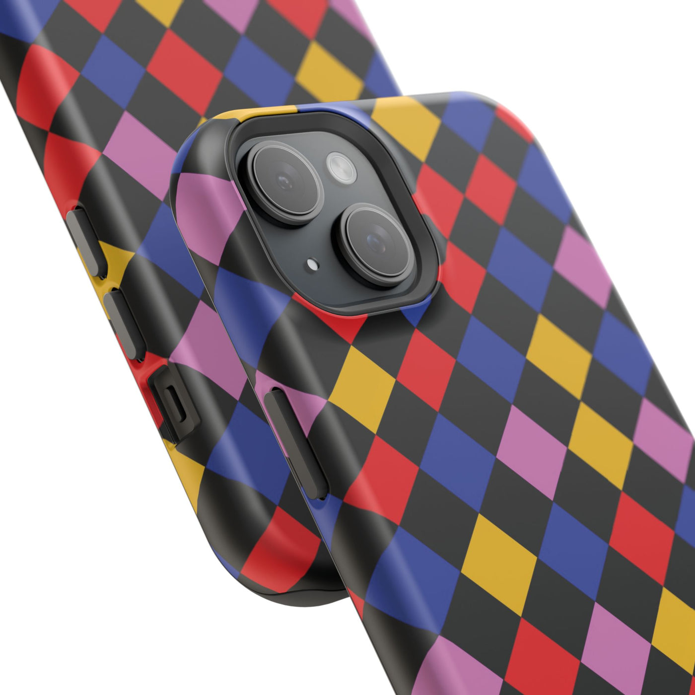 Aesthetic Colorful Checkerboard Tough Magsafe Phone Case - For iPhone 17 Pro Max iPhone 16 Pro iPhone 15 Iphone 14 Plus 13 Pro 12 11 Gift - Studio40ParkLane