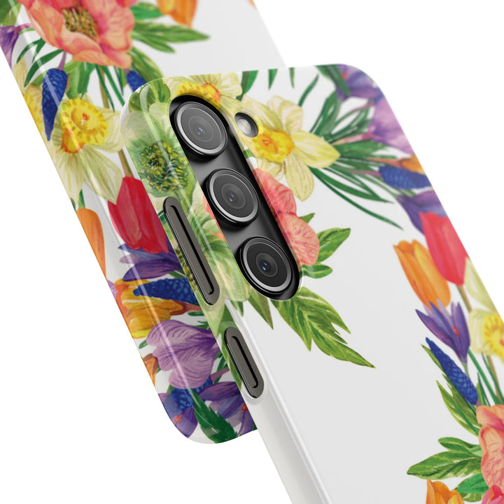 Sleek Snap Spring Summer Flowers Cute Phone Case for iPhone 16 15 14 13 12 11 X Xs Max Xr Pro Plus Samsung Galaxy S24 S23 S22 S21 S20 Ultra