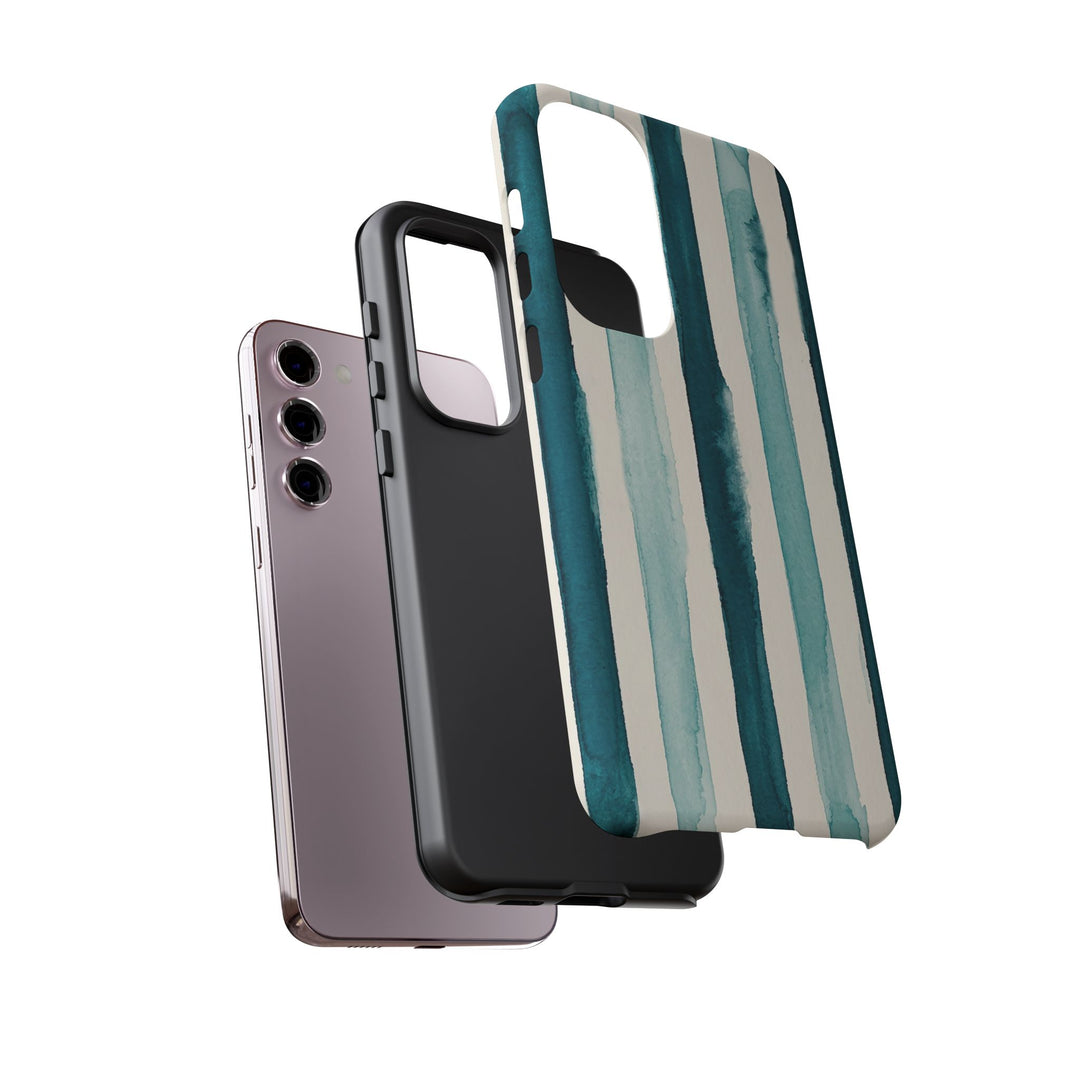 Tough Cute Green Stripes Phone Case, for IPhone 17 Pro Max | Iphone 17 Air, Iphone 16, IPhone 15, 14 13 12, Samsung Galaxy S26, S25, S24, S23