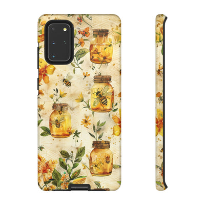 Impact Resistant, Honey Bees, Cute Phone Cases for Samsung S24, S23, S22, S21, IPhone 15 pro Iphone 14 pro Iphone 13 IPhone 12 Iphone 11