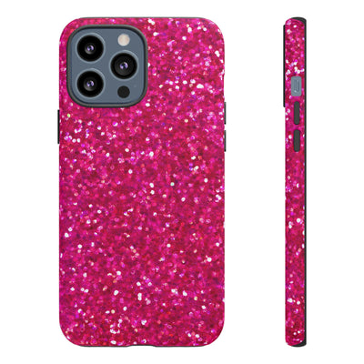 Pink Glitter Cute Phone Case, for IPhone 16 pro Max | Iphone 15, Iphone 14, IPhone 13 Case, 11 8 7, Samsung Galaxy S24, S23, S22, S21, 2 Layer Protection