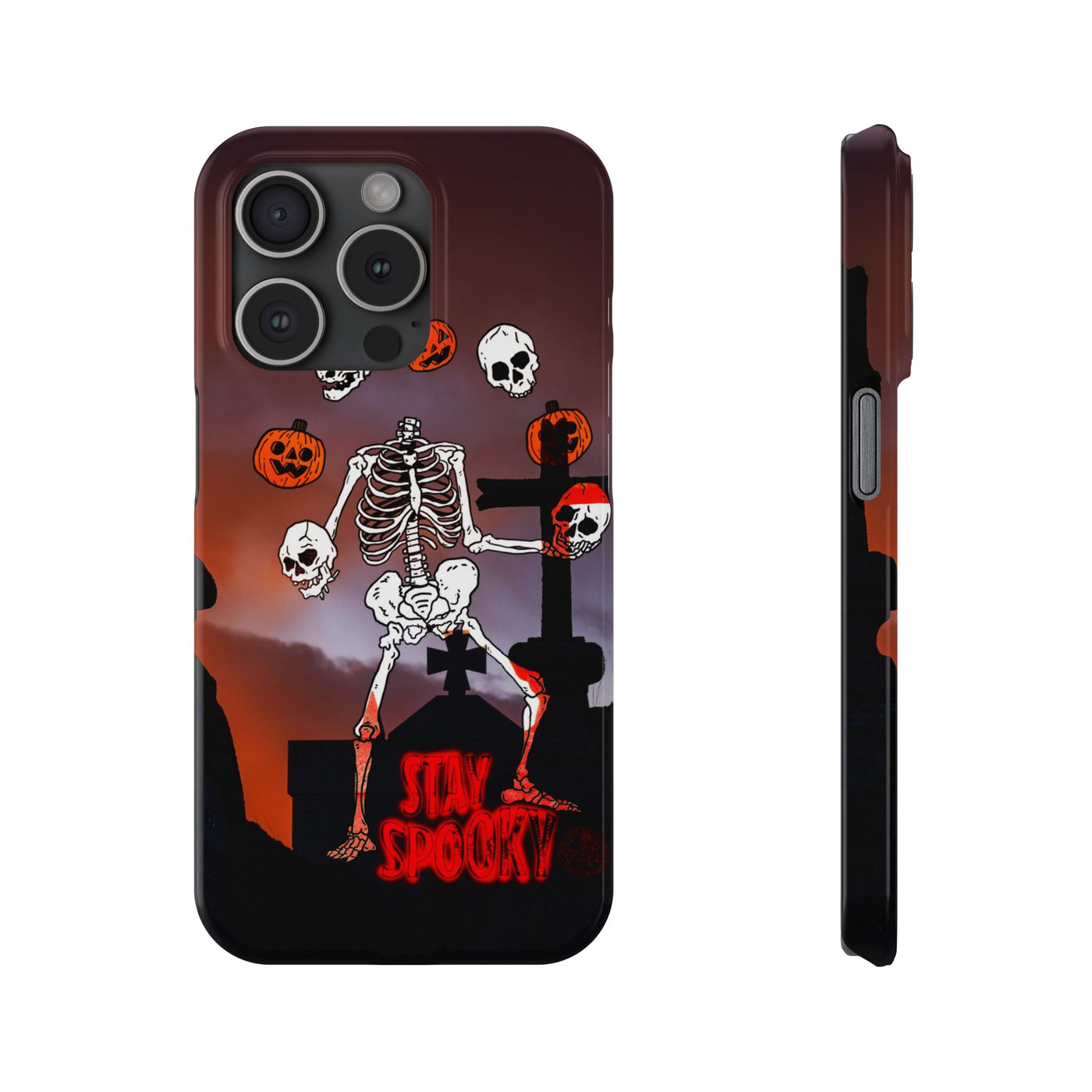 Slim Halloween Spooky Slim Cute Phone Cases for Iphone  | iPhone 15 Case | iPhone 15 Pro Max Case, Iphone 14, Iphone 14 Pro Max, Iphone 13