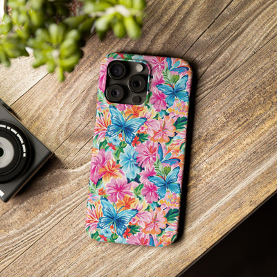 Slim Butterflies Flowers Gift for Her Cute Phone Cases for Iphone 16 Pro Max | iPhone 15 Case | iPhone 15 Pro Max Case, Iphone 14, 13, 12, 11, 10, 8, 7