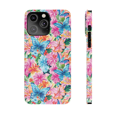 Slim Butterflies Flowers Gift for Her Cute Phone Cases for Iphone 16 Pro Max | iPhone 15 Case | iPhone 15 Pro Max Case, Iphone 14, 13, 12, 11, 10, 8, 7