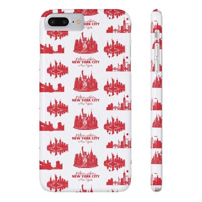 New York Skyline Red Collage Coquette Gift for Her Cute Phone Cases for Iphone 16 Pro Max | iPhone 15 Case | iPhone 15 Pro Max Case, Iphone 14, Iphone 14 Pro Max, Iphone 13 12 11 8 7