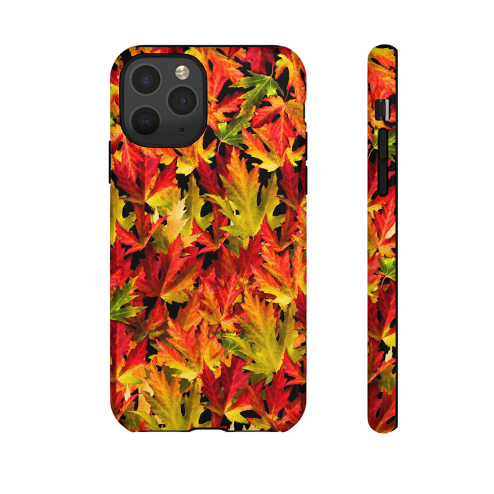 Fall Leaves Impact Resistant, Cute Phone Cases for Samsung S24, S23, S22, S21, IPhone 15 pro Iphone 14 pro Iphone 13 IPhone 12 Iphone 11 - Studio40ParkLane