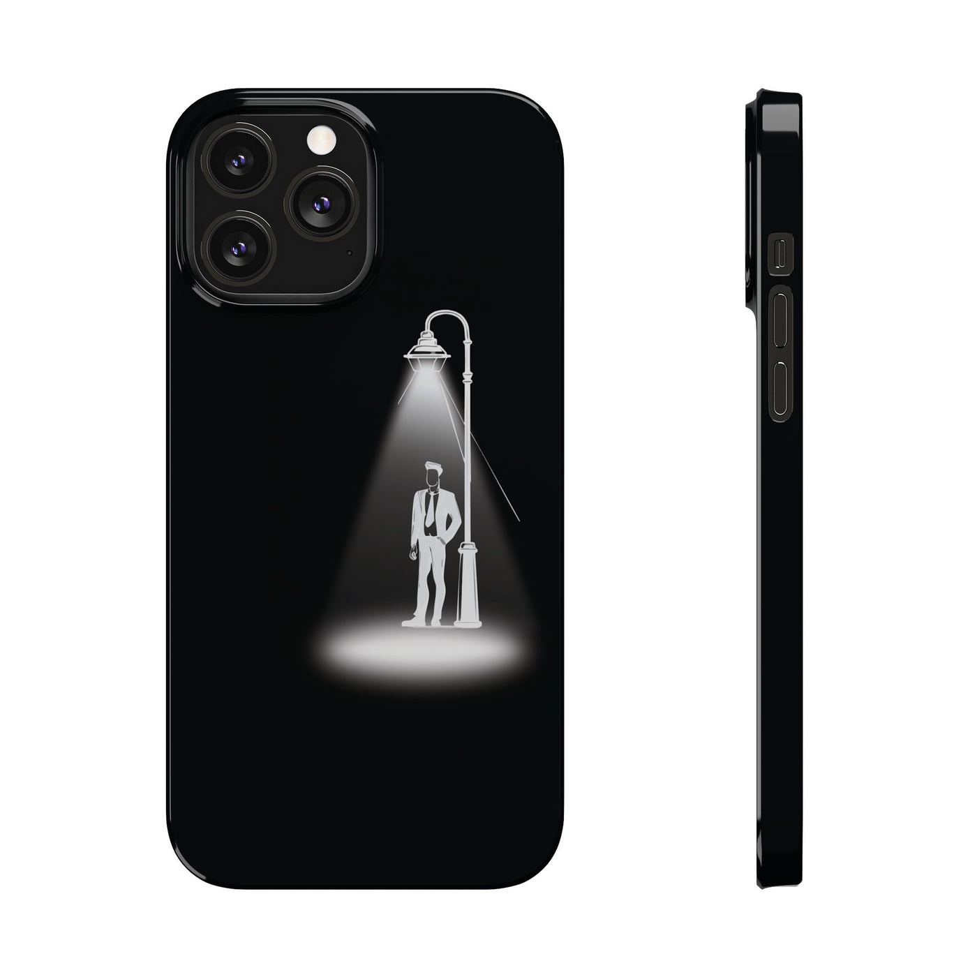 Slim Mystery Man Spotlight Gift for Her Cute Phone Cases for Iphone 16 Pro Max | iPhone 15 Case | iPhone 15 Pro Max Case, Iphone 14, 13, 12, 11, 10, 8, 7