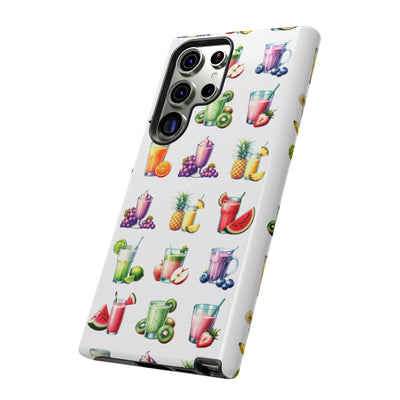 Cute Samsung Case | Cool Iphone Case | Tropical Summer Fruit Cocktail, Samsung S24, S23, S22, S21, IPhone 15 Case | Iphone 14 Case, Iphone 13 Case