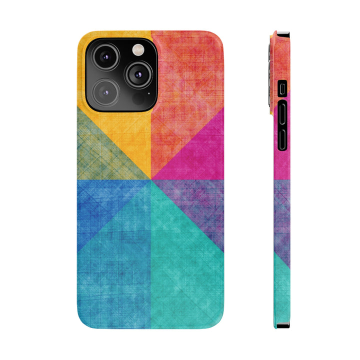 Slim Cute Phone Cases for Iphone | iPhone 15 Case | iPhone 15 Pro Max Case, Iphone 14, Iphone 14 Pro Max, Iphone 13, Abstract Colored Shapes - Studio40ParkLane