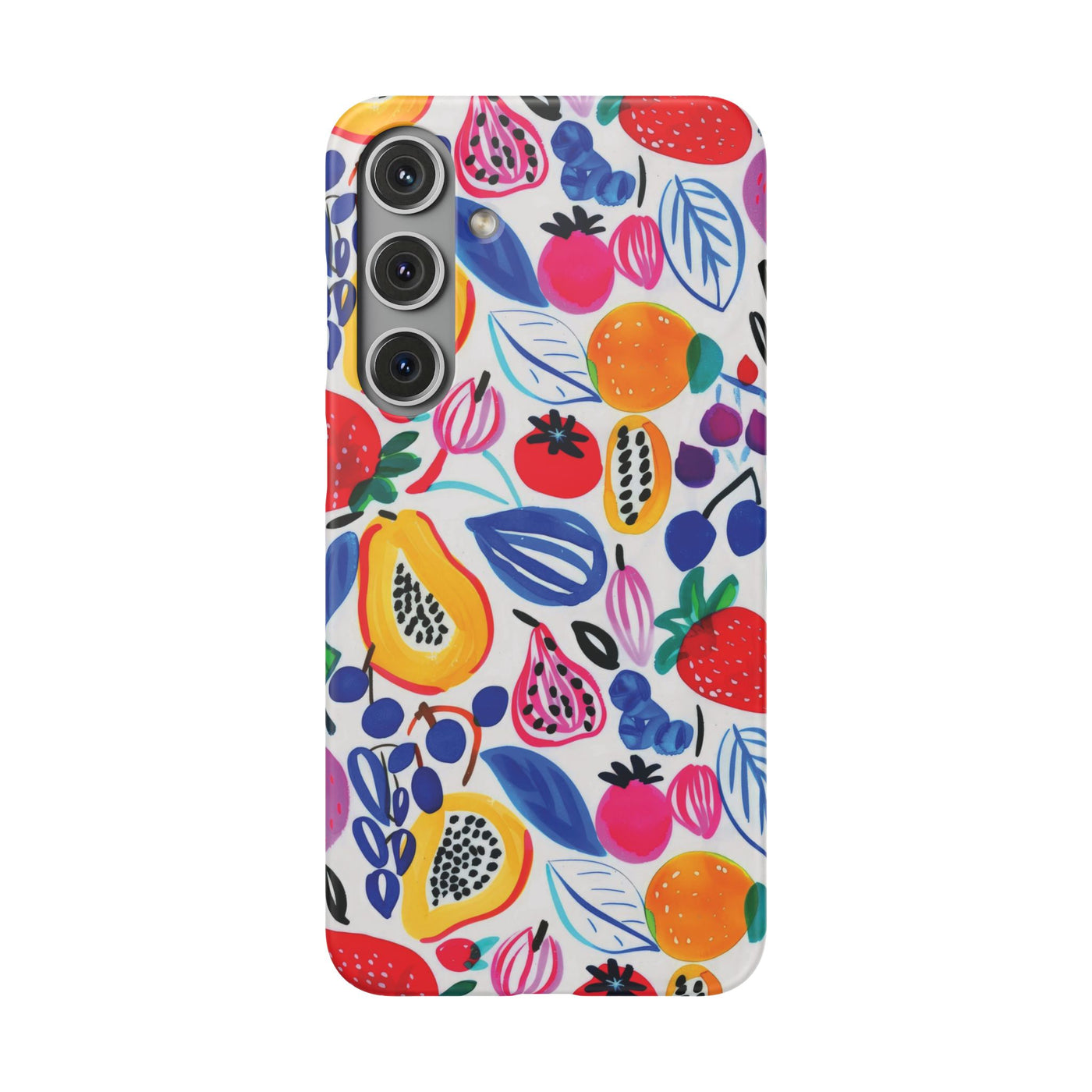 Snap Summer Fruit Gift for Her Cute Phone Cases for Samsung Galaxy S24, S23, S22, S21, S20, Plus, Ultra, Iphone 16, 15, 14, Pro and Max