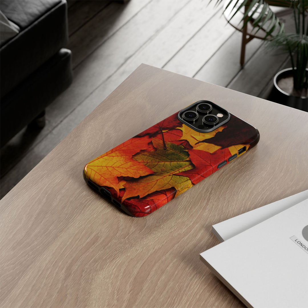 Autumn Fall Leaves Gift Cute Phone Case for, Samsung Galaxy S24, S23, S22, S21, IPhone 16 Case | Iphone 15, Iphone 14, IPhone 13 Case Mom Dad Gift - Studio40ParkLane