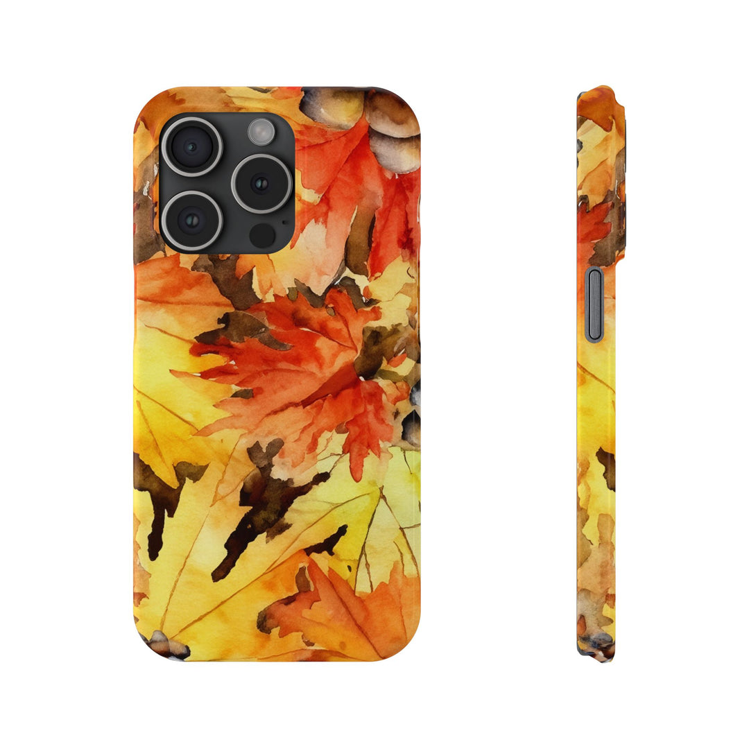 Slim Fall Leaves Slim Cute Phone Cases for Iphone | iPhone 15 Case | iPhone 15 Pro Max Case, Iphone 14, Iphone 14 Pro Max, Iphone 13 - Studio40ParkLane
