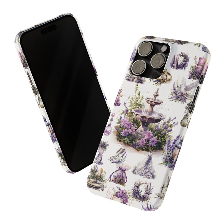 Slim Cute Phone Cases for Iphone | iPhone 15 Case | iPhone 15 Pro Max Case, Iphone 14, Iphone 14 Pro Max, Iphone 13, Lavender Wedding Theme - Studio40ParkLane