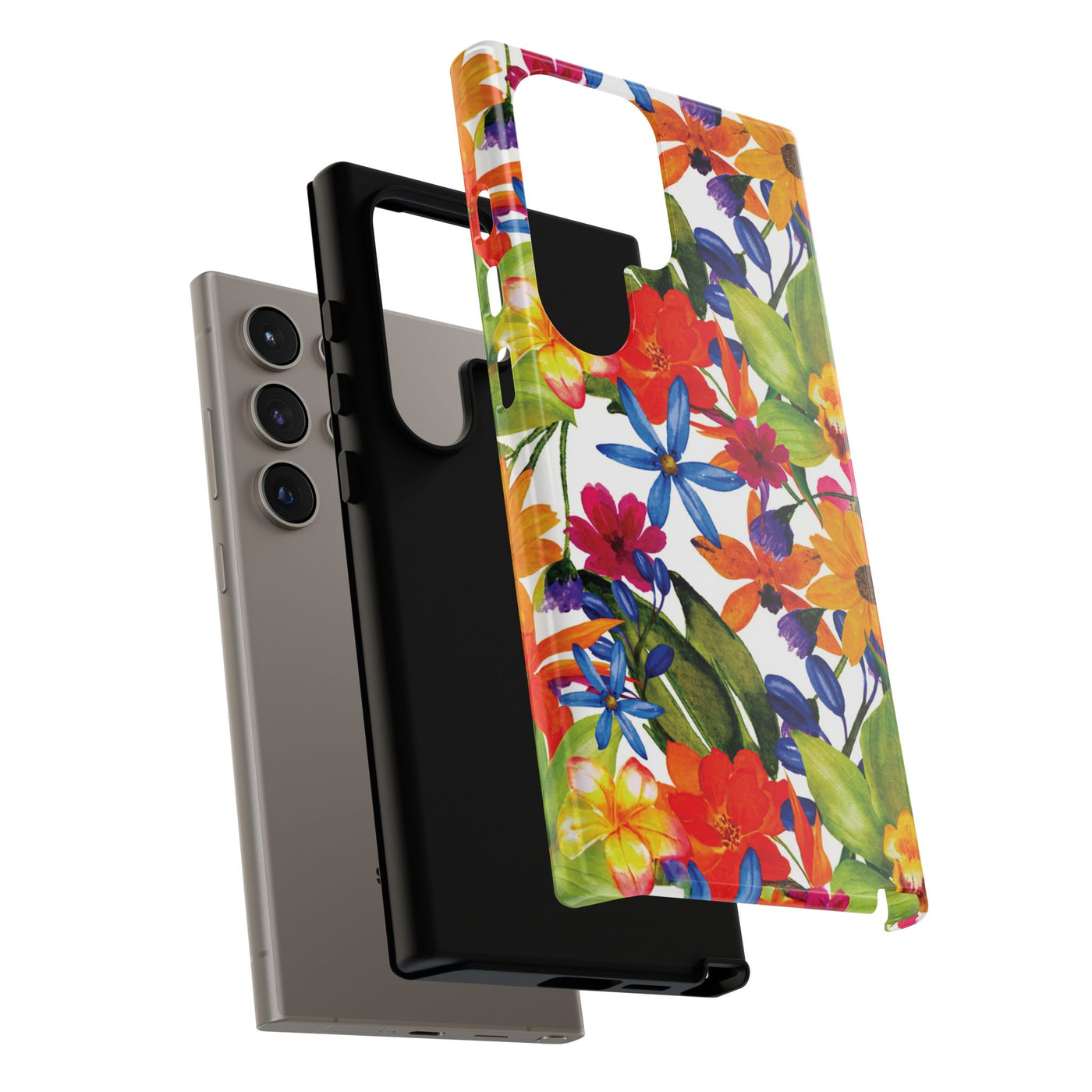 Premium Tough Spring Flowers Cute Phone Cases for Samsung S24, S23, S22, S21, S20, Plus and Ultra, Iphone 16 Pro Max,15, 14, 13, 12, 11, 10 - Studio40ParkLane