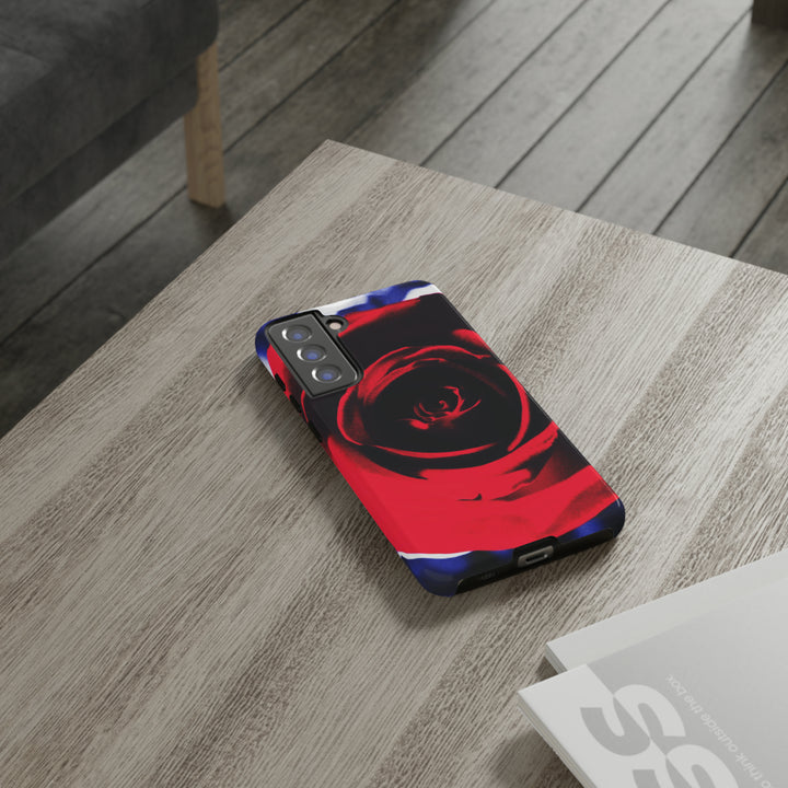 Cute Samsung Phone Case | Aesthetic Samsung Phone Case | Red Rose | Galaxy S23, S22, S21, S20 | Luxury Double Layer | Cool - Studio40ParkLane