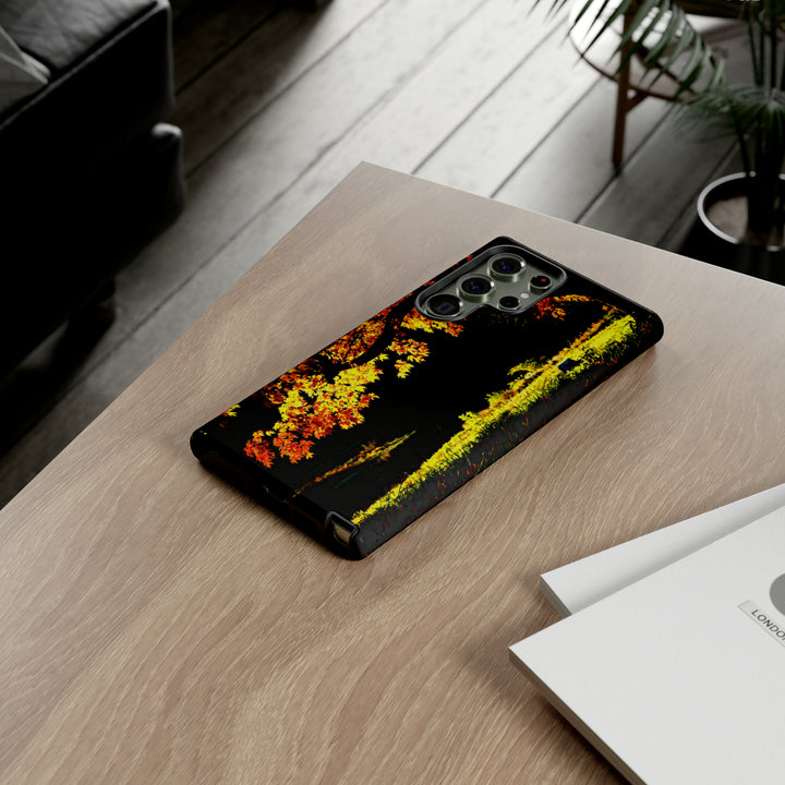Cute Samsung Phone Case | Aesthetic Samsung Phone Case | Fall Leaves North Bridge | Galaxy S23, S22, S21, S20 | Luxury Double Layer | Cool - Studio40ParkLane