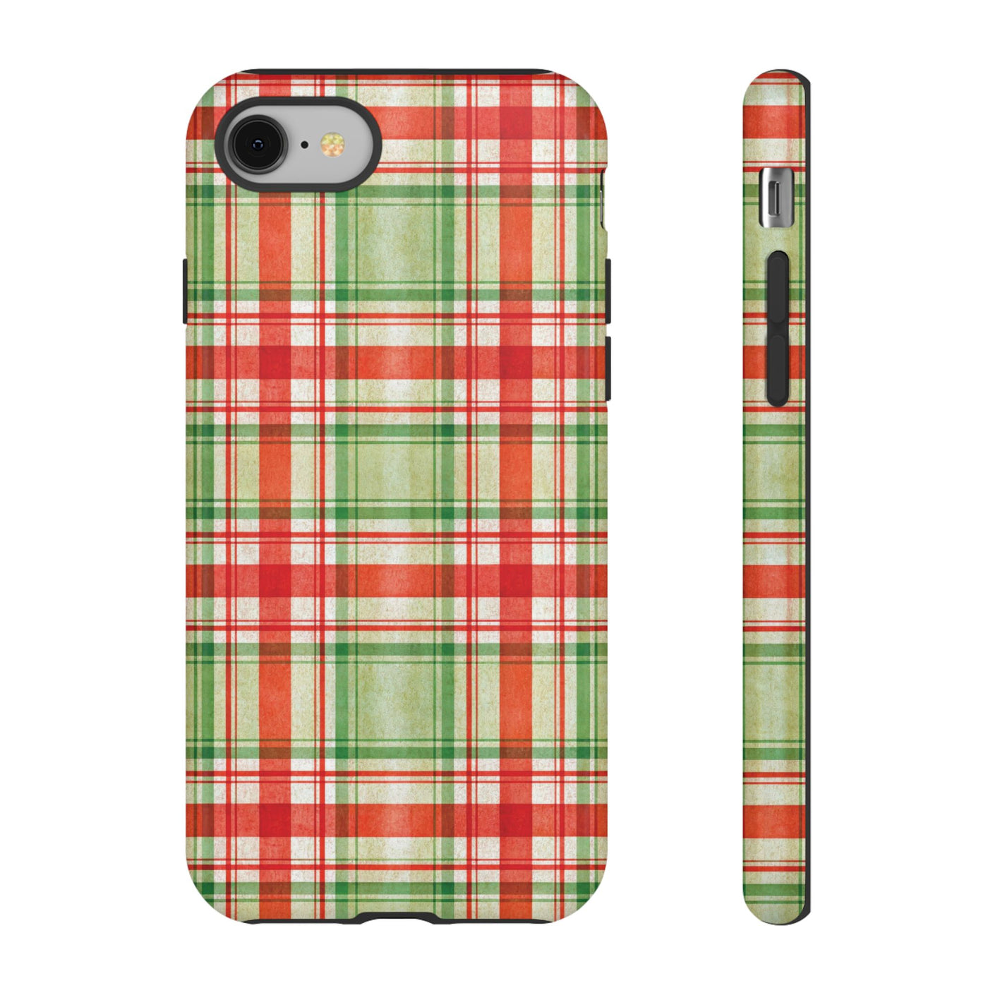 Aesthetic Tough Red Green Checkered Premium Phone Case - For iPhone 17 Pro Max iPhone 16 Pro iPhone 15 Iphone 14 Plus 13 Pro 12 11 10 XR XS - Studio40ParkLane