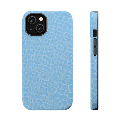 Non Leather Blue Color Pattern Magsafe Cute Phone Case for Iphone Gift for Her, | iPhone 15 Case | iPhone 15 Pro Max Case, Iphone 14, Iphone 14 Pro Max, Iphone 13, Iphone 16