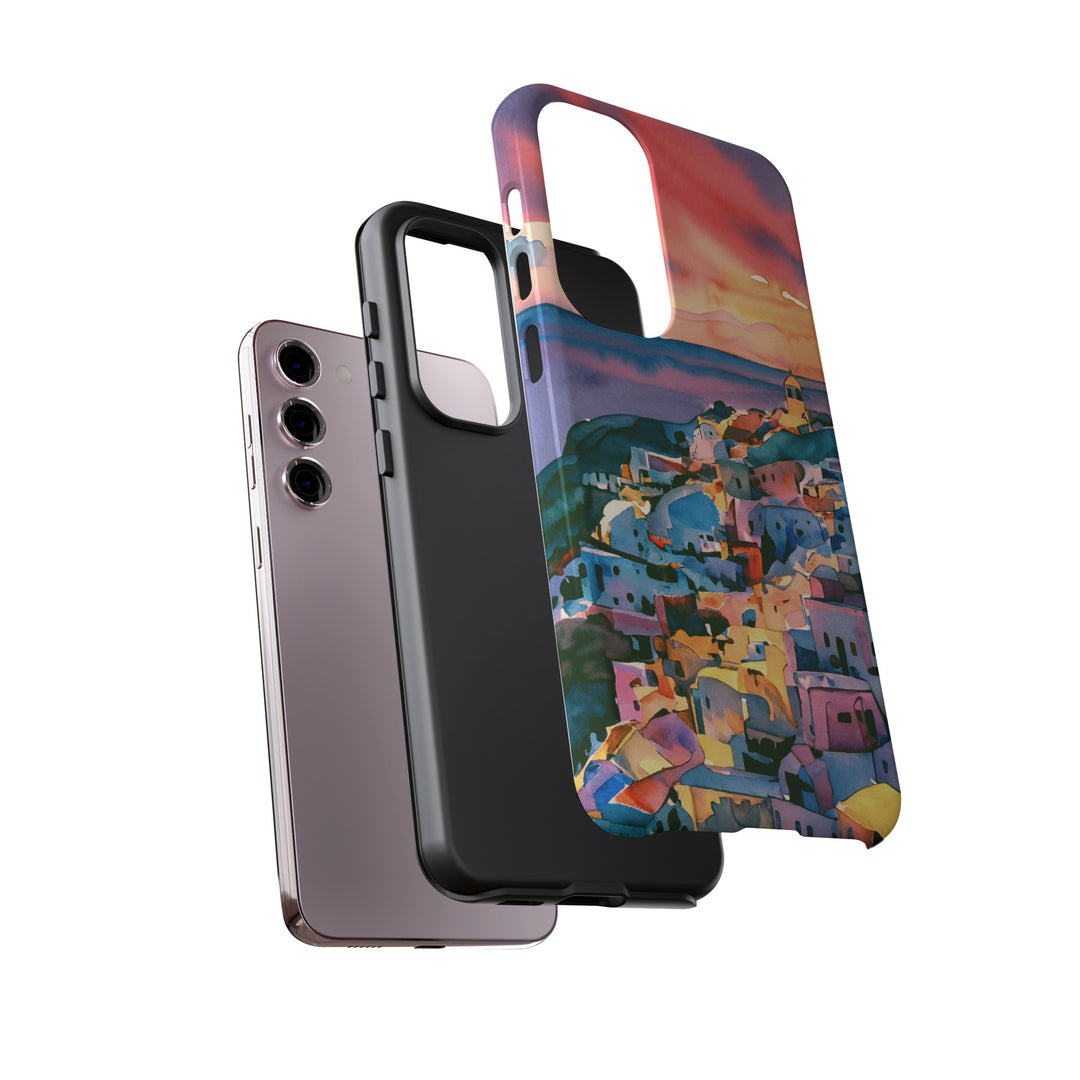 Impact Resistant, Greek Sunset, Cute Phone Cases for Samsung S24, S23, S22, S21, IPhone 15 pro Iphone 14 pro Iphone 13 IPhone 12 Iphone 11 - Studio40ParkLane