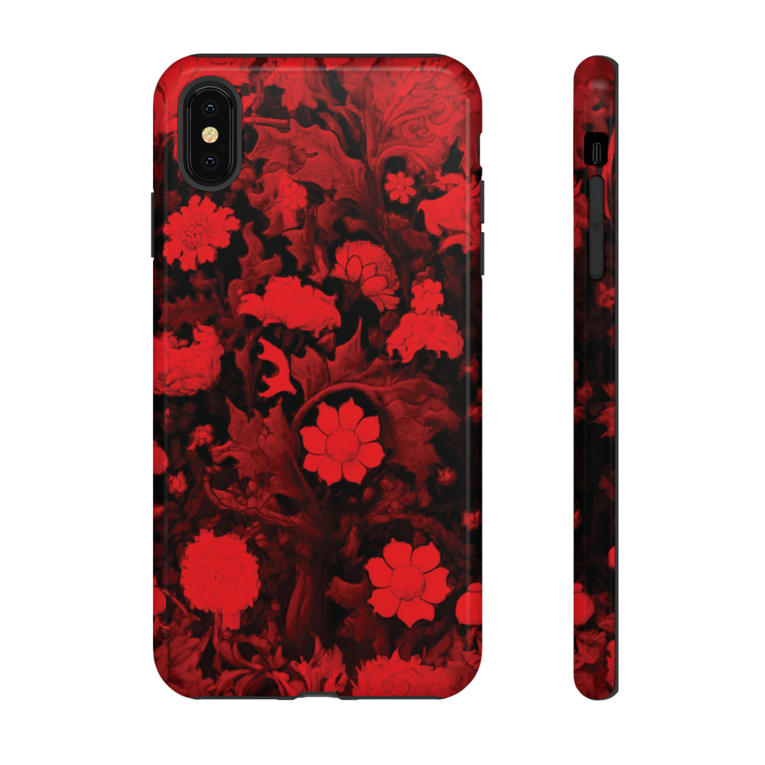 Cool Phone Case | Red Flowers, For iPhone 15 Case | iPhone 15 Pro Case, Iphone 14 Case, Iphone 14 Pro Max Case, Protective Iphone Case - Studio40ParkLane