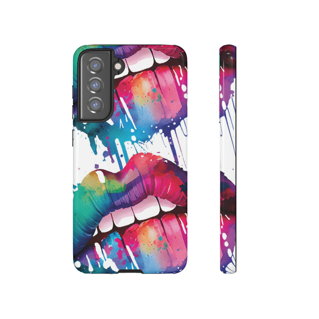 Cute Samsung Phone Case | Aesthetic Samsung Phone Case | Smile Lips Colorful | Galaxy S23, S22, S21, S20 | Luxury Double Layer | Cool - Studio40ParkLane
